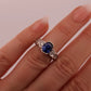 Natural Oval Sapphire Diamond Ring 18K Gold 2.75ctw Sapphire 1.00ctw Dia Sz 5 by Devine & Co — front view