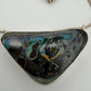 Australian Boulder Opal Pendant Necklace Sterling Silver Custom Bezel 20” Chain, alternate view