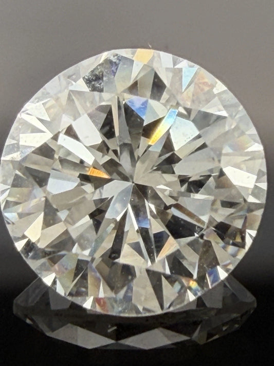 GIA 1.62 Carat Loose Round Brilliant Cut Natural Diamond I Color VS2 Clarity, main view
