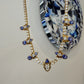 Custom Michael Sherman 18K Gold Natural Tanzanite and Diamond Necklace