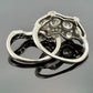 Antique Palladium Diamond Bridal Set OEC Transitional Cut Ring Size 8 1.90CTW
