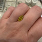 Loose GIA 1.33CT Fancy Vivid Greenish Yellow Diamond I2 Treated Marquise