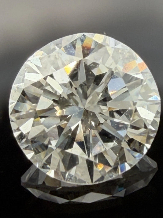 GIA 1.62 Carat Loose Round Brilliant Cut Natural Diamond I Color VS2 Clarity, alternate view