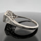 Antique Platinum 1.80ct Old European Cut Diamond Ring Art Deco Size 8