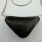 Australian Boulder Opal Pendant Necklace Sterling Silver Custom Bezel 20” Chain, detail view