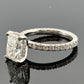 Platinum Solitaire Diamond Engagement Ring Natural Radiant 2.50ct F/VS2 GIA Sz 7 by Devine & Co — front view