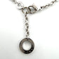 Bvlgari Bulgari 18K White Gold Onyx Circle Motif Necklace 19" 33g