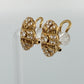 Vintage Diamond Clip Earrings 14K Yellow Gold 0.60CTW VS F-H Filigree Estate