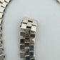 Sterling Silver Yellow Plated Watch Band Link Necklace 12mm Wide 17.5 Inches