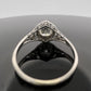 Antique Platinum 1.80ct Old European Cut Diamond Ring Art Deco Size 8