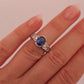 Natural Oval Sapphire Diamond Ring 18K Gold 2.75ctw Sapphire 1.00ctw Dia Sz 5 by Devine & Co — side view