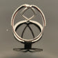 14K White Gold Freeform Open Diamond Ring 0.48CTW Round Brilliant Pave Size 7 by Devine & Co — angled view