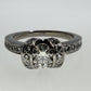 Authentic Tiffany & Co. Platinum Diamond Ribbon Ring 0.41ct F VS1 Size 3.5