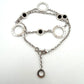 Bvlgari Bulgari 18K White Gold Onyx Circle Motif Necklace 19" 33g