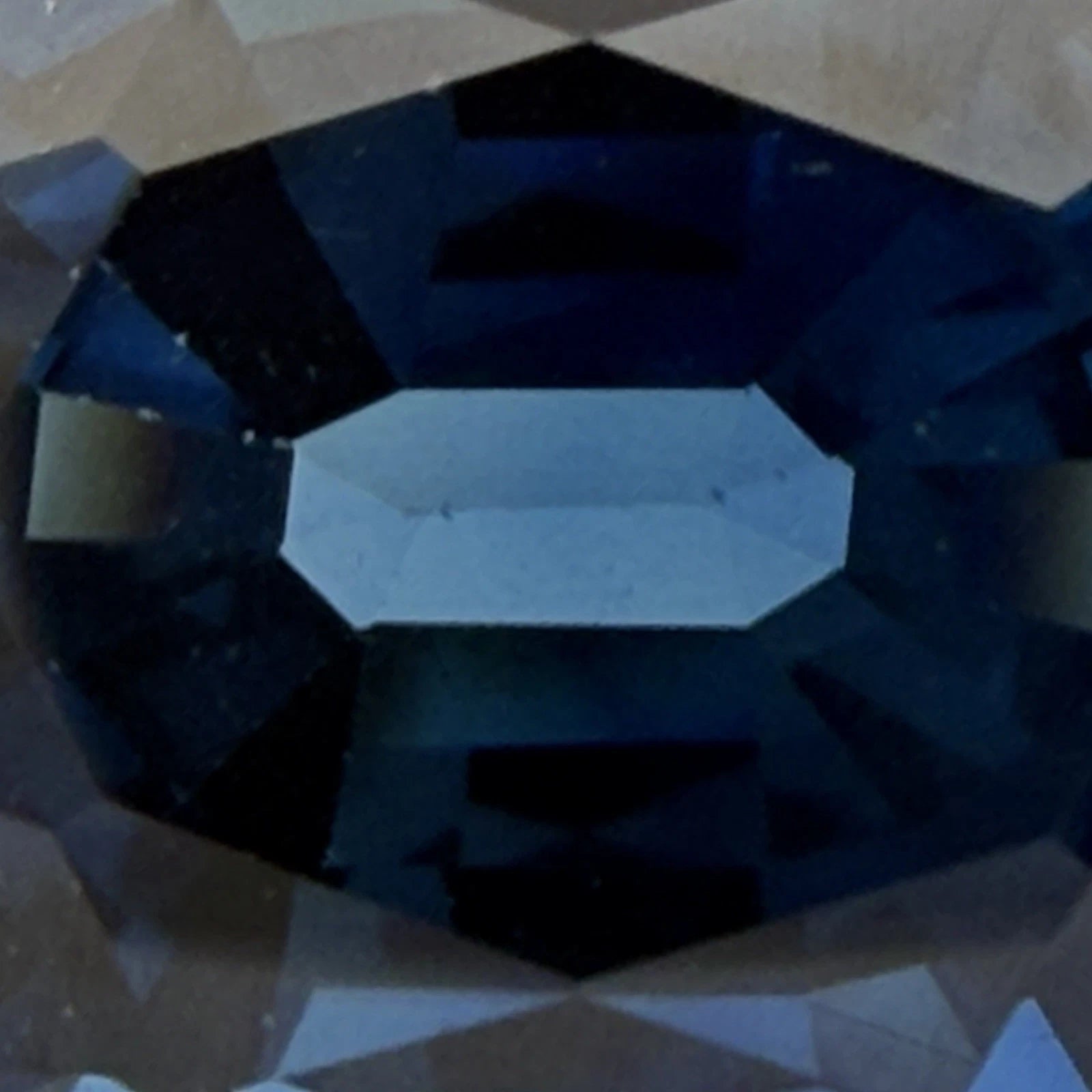 Natural Heated Thailand Loose Blue Sapphire GIA 6.37ct Oval Faceted, gemstone detail
