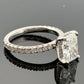 Platinum Solitaire Diamond Engagement Ring Natural Radiant 2.50ct F/VS2 GIA Sz 7 by Devine & Co — angled view