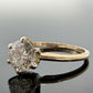 14K Gold Natural 1.27CT Round Brilliant Diamond Solitaire Ring I2, G-H Size 7.25
