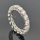 18K White Gold Diamond Eternity Trellis Band Round Brilliant 3.39ctw G-H-I SI by Devine & Co — angled view