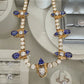 Custom Michael Sherman 18K Gold Natural Tanzanite and Diamond Necklace