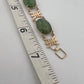 Vintage 14K Yellow Gold Jadeite Jade 5 Cabochon Bracelet 7” Estate