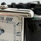 Cartier Must Tank Vermeil Quartz Watch Sterling Silver Large Model Vintage 1990s, angled view