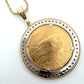 1909 $20 Liberty Gold Coin Diamond Bezel Pendant 14K Gold Necklace 54.62g