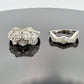 Antique Palladium Diamond Bridal Set OEC Transitional Cut Ring Size 8 1.90CTW