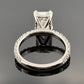 Platinum Solitaire Diamond Engagement Ring Natural Radiant 2.50ct F/VS2 GIA Sz 7 by Devine & Co — side view