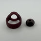 23.48 Carat Natural Oval Cabochon Star Ruby GIA Certified No Heat With Ring Mold, setting detail