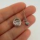 Graziela 18K White Gold Diamond Round Pizza Pendant Natural Diamonds 16" 0.75CTW by Devine & Co — detail view