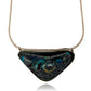 Australian Boulder Opal Pendant Necklace Sterling Silver Custom Bezel 20” Chain, main view