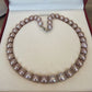 Lavender Cultured Pearl Necklace 14K Gold Diamond Clasp 20" 11-13mm