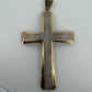 Massive 14K/10K Gold and Diamond Cross Pendant 17.7 Grams 3.5" Large Cross, chain detail