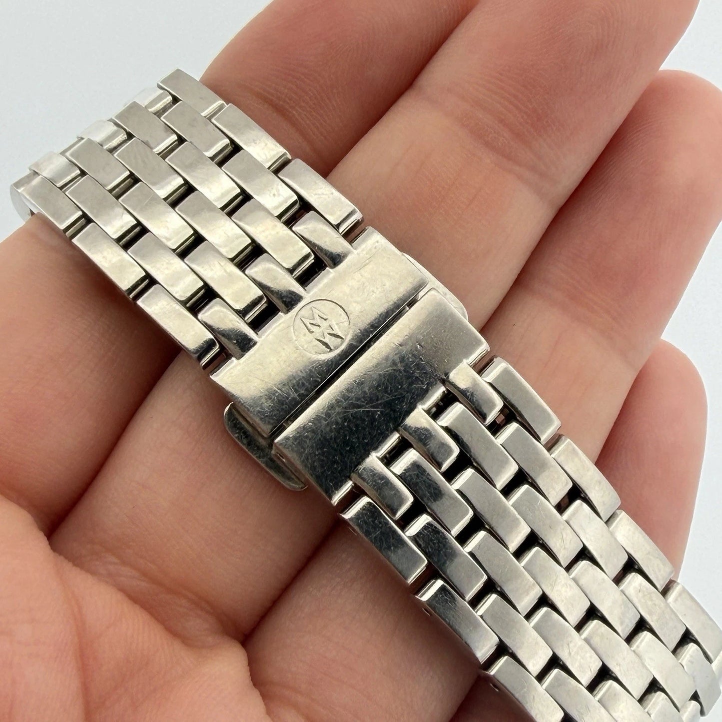 Michele Deco Diamond MW21A01A1966 Steel Watch 41x39mm 0.60 CTW