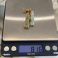 Vintage 14K Gold Carved Jade Drop Earrings Green Jadeite 8.16g Estate