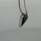Australian Boulder Opal Pendant Necklace Sterling Silver Custom Bezel 20” Chain, chain detail