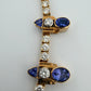 Custom Michael Sherman 18K Gold Natural Tanzanite and Diamond Necklace