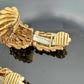 David Webb Signed 18K Gold Platinum Diamond Hoop Clip Earrings 18.68g