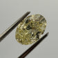 Natural Fancy Yellow Diamond GIA 2.12ct Oval Brilliant I2 Loose Diamond, color detail
