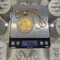 1909 $20 Liberty Gold Coin Diamond Bezel Pendant 14K Gold Necklace 54.62g