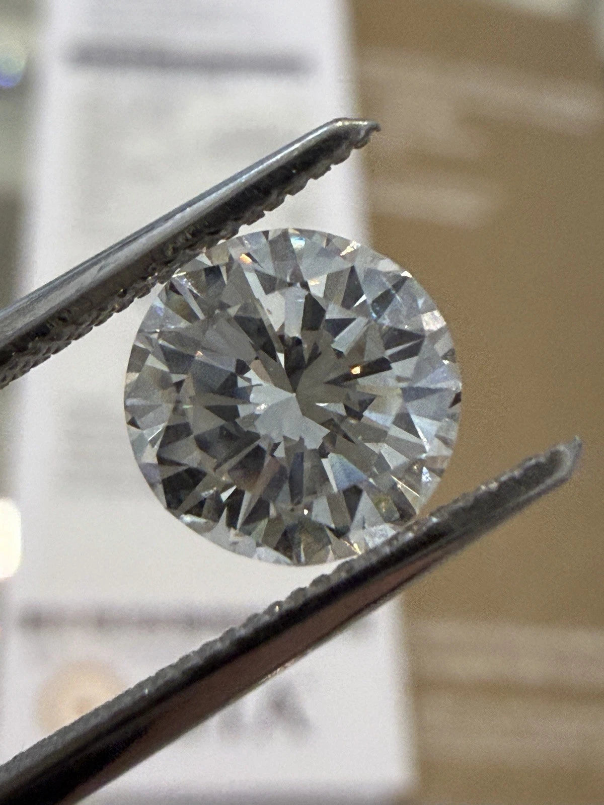 GIA 1.62 Carat Loose Round Brilliant Cut Natural Diamond I Color VS2 Clarity, color detail