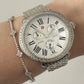 Michele Deco Diamond MW21A01A1966 Steel Watch 41x39mm 0.60 CTW