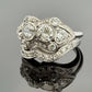 Antique Palladium Diamond Bridal Set OEC Transitional Cut Ring Size 8 1.90CTW