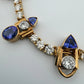 Custom Michael Sherman 18K Gold Natural Tanzanite and Diamond Necklace