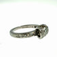 Authentic Tiffany & Co. Platinum Diamond Ribbon Ring 0.41ct F VS1 Size 3.5