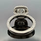 GIA Certified 1.90ct Natural Cushion Cut Diamond Double Halo Engagement Ring Plt