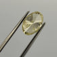 Natural Fancy Yellow Diamond GIA 2.12ct Oval Brilliant I2 Loose Diamond, side detail
