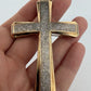 Massive 14K/10K Gold and Diamond Cross Pendant 17.7 Grams 3.5" Large Cross, main view