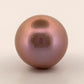 Certified 18.7mm Loose Intense Lilac Freshwater Cultured Pearl Undrilled Superior, angled view
