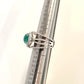 18K White Gold Oval Cabochon Emerald Ring 4.63ct Diamond Split Pave Shank 0.85ct by Devine & Co — band detail